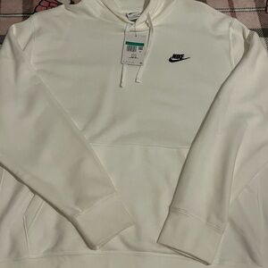Nike Cream Hoodie with Black Logo